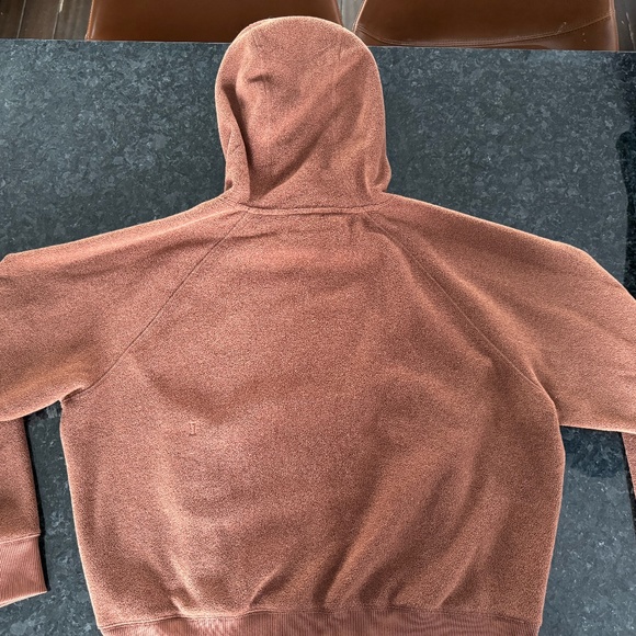 Kit & Ace Hygge Fleece Pullover Hoodie in heather cinnamon - Picture 5 of 8